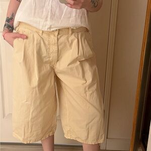 Zara Bermuda Shorts - butter yellow